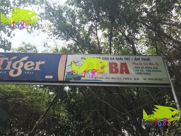 Câu cá ẩm thực Ao Ba